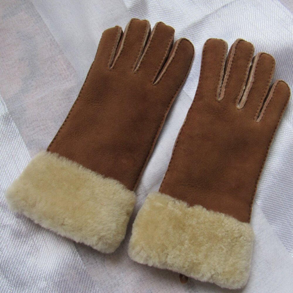 Leather Women Gloves, sz. M - Picture 2 of 3